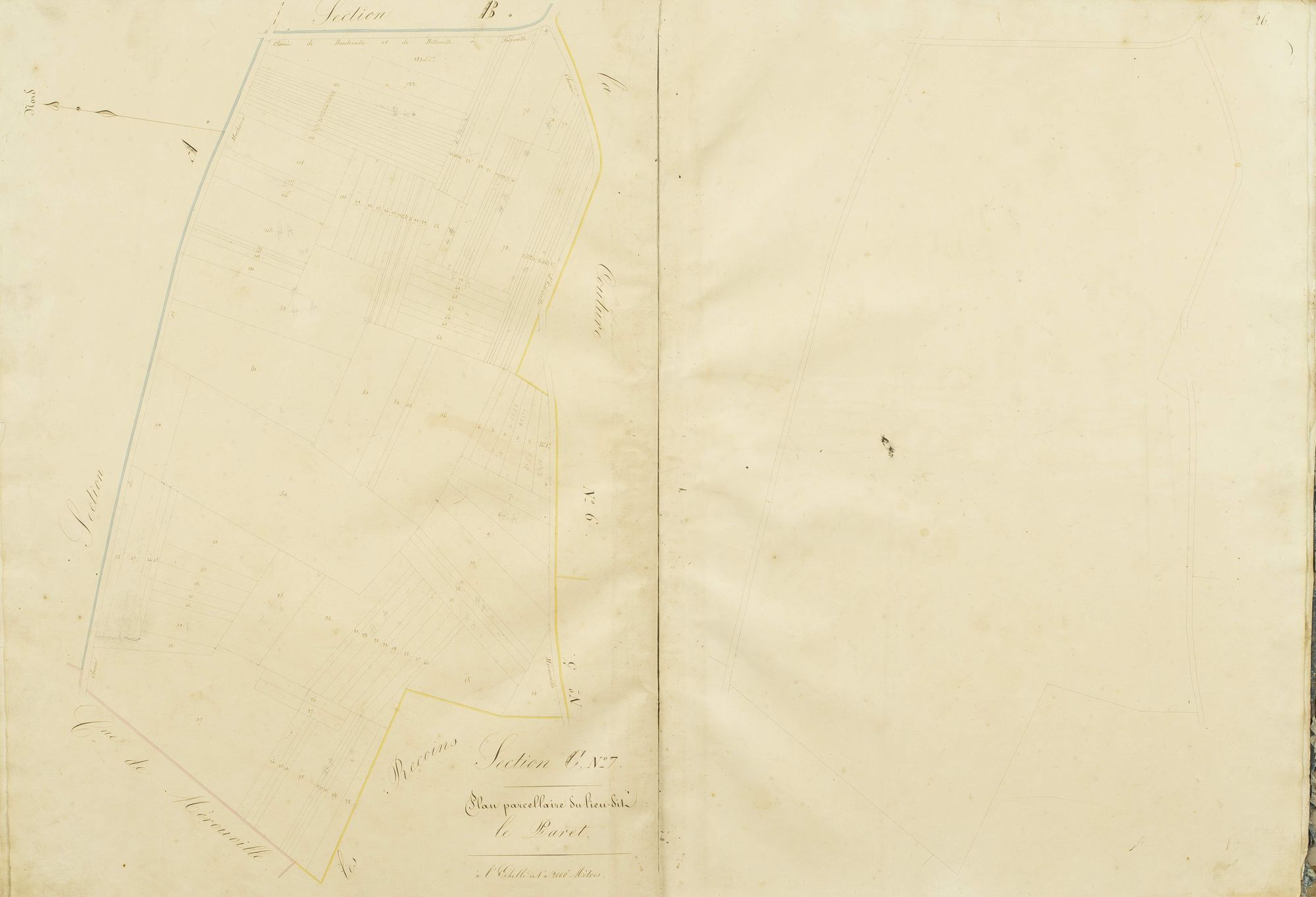 Section C, le Paret, feuille 7.