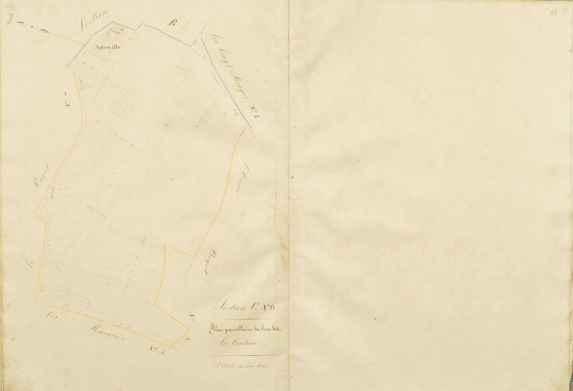 Section C, la Couture, feuille 6.