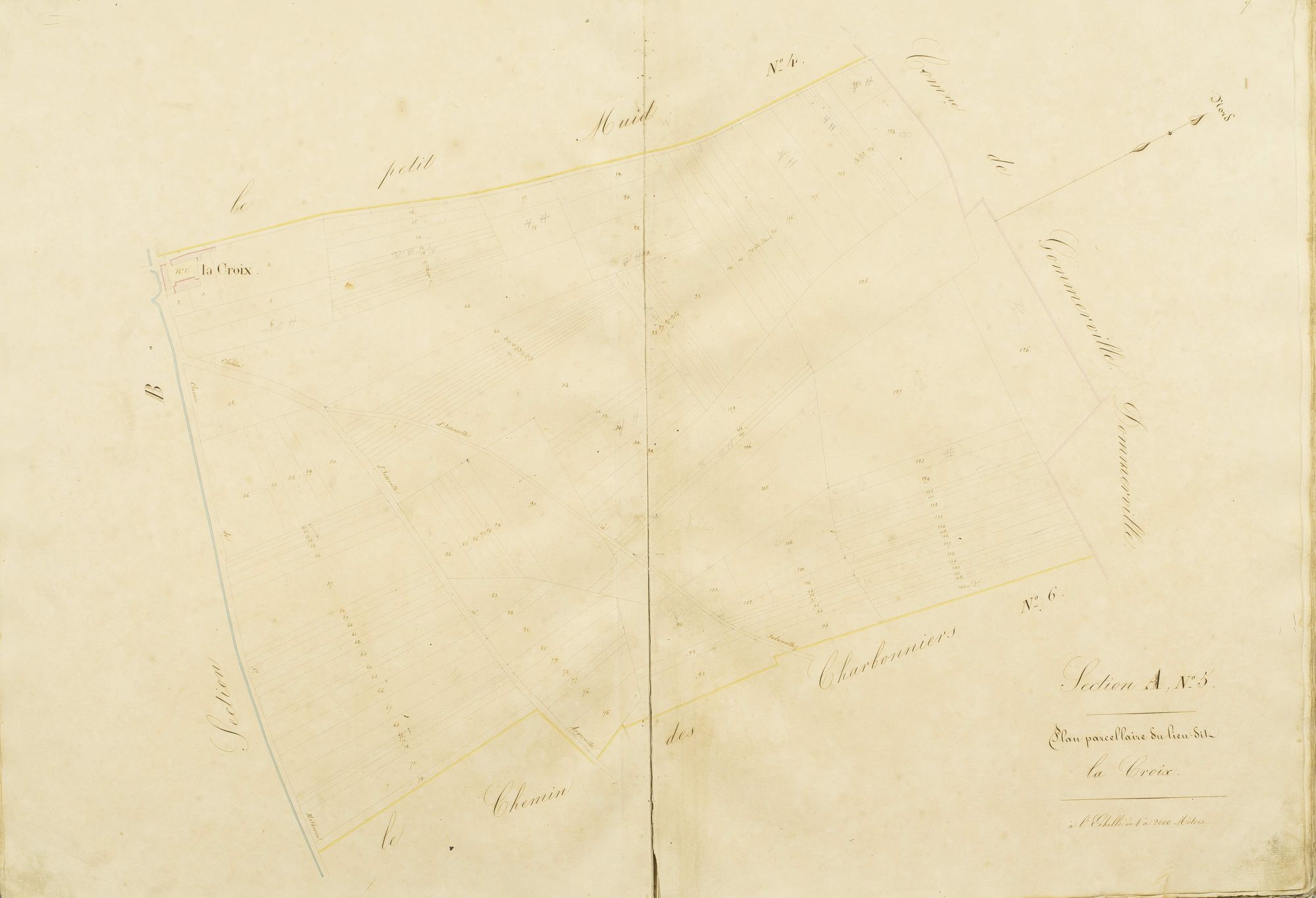 Section A, la Croix, feuille 5.