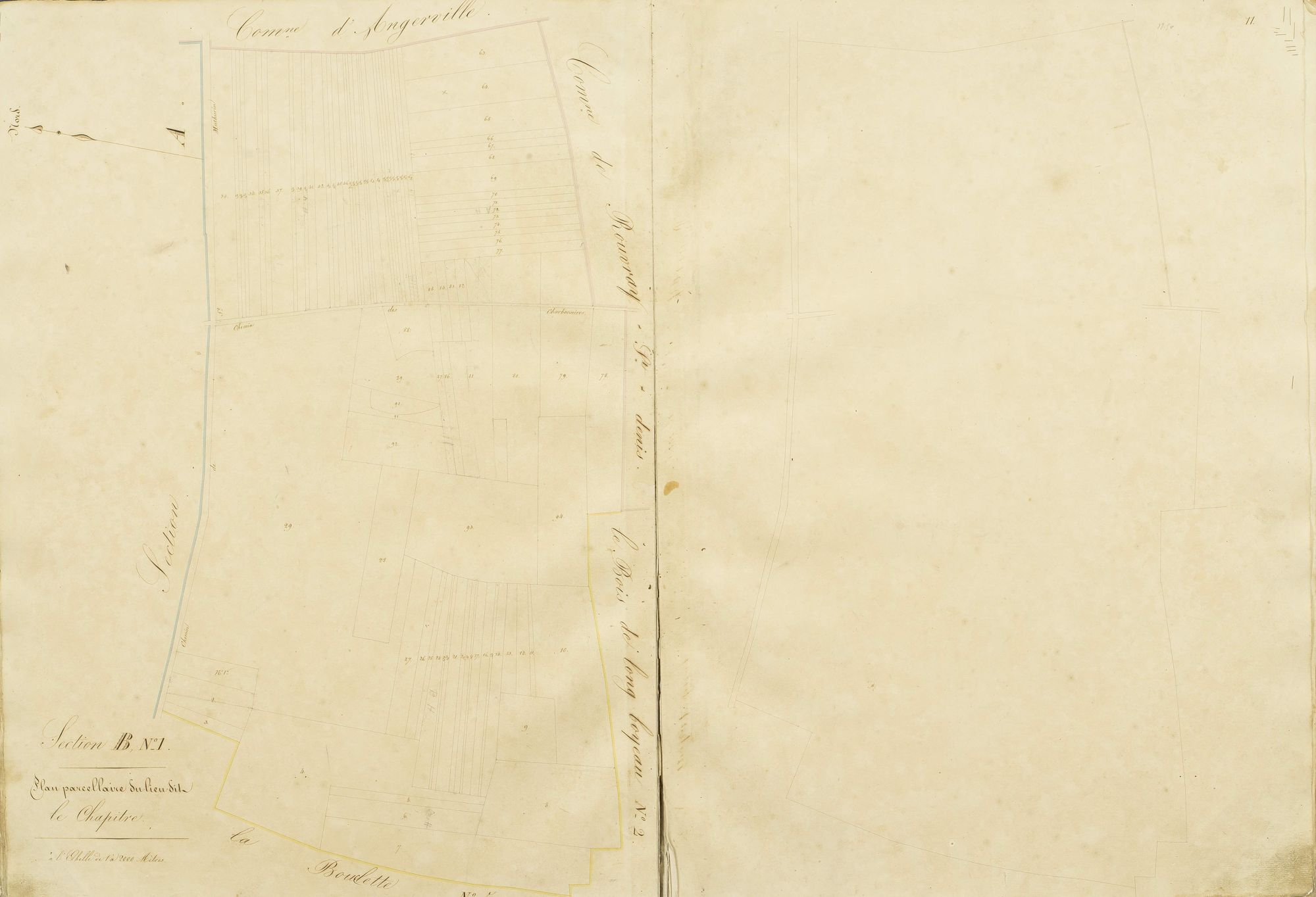 Section B, le Chapitre, feuille 1.