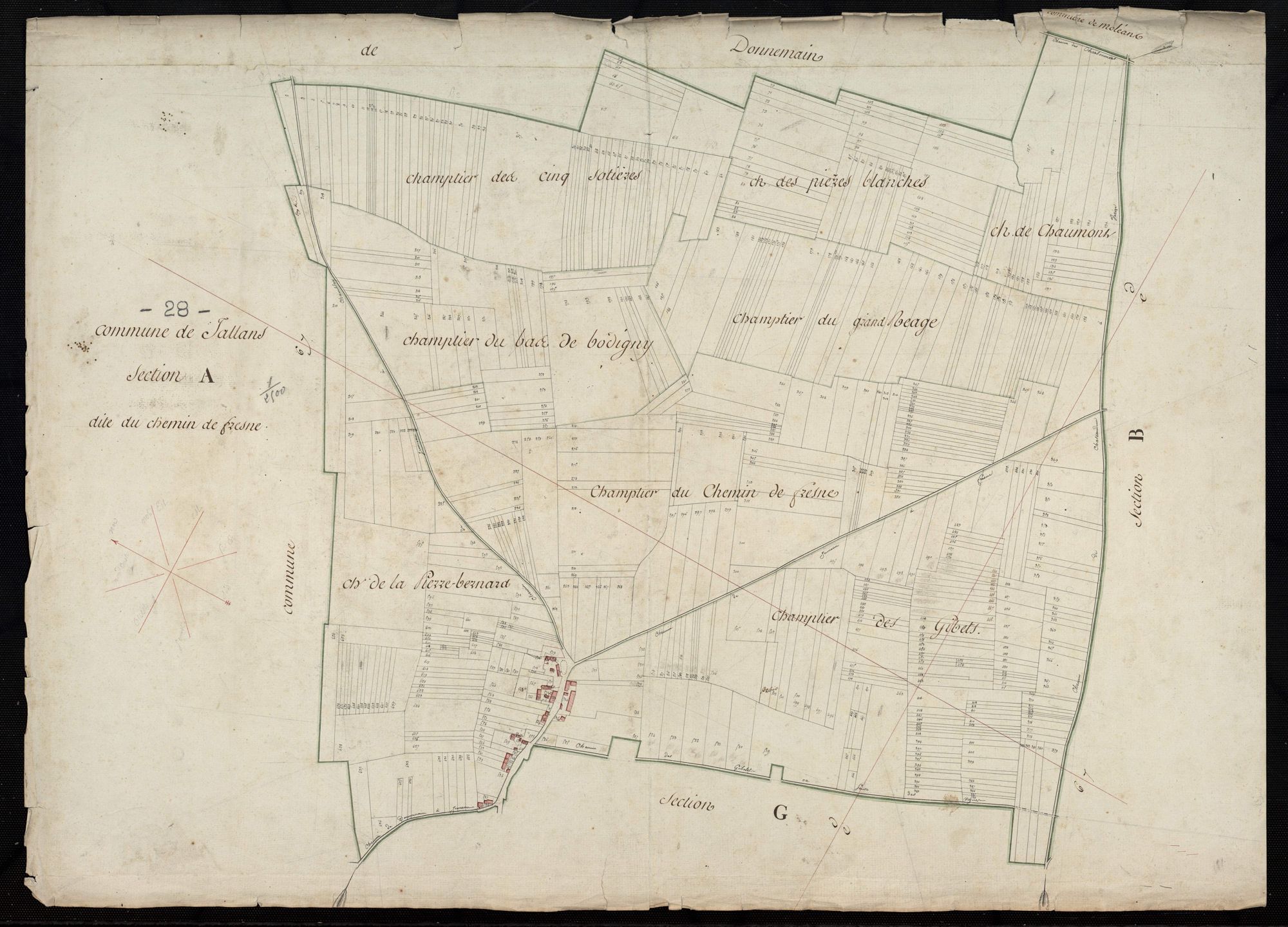 Section A, le Chemin de Fresne.