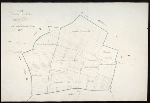 Section C, le Champtier des Ormes.