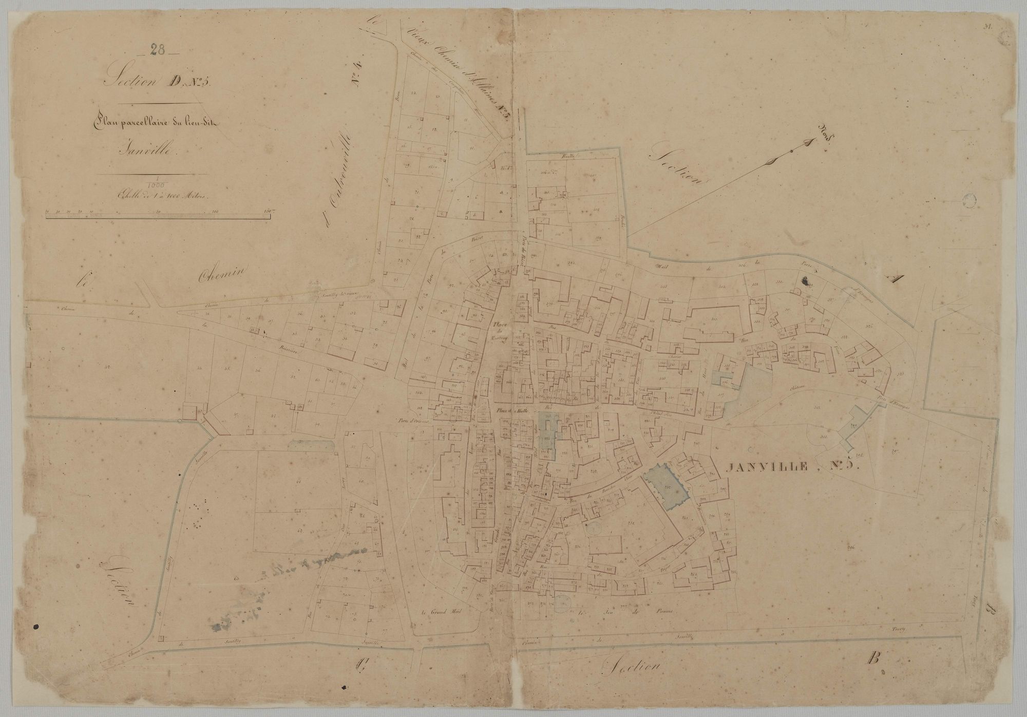 Section D, feuille 5, Janville.