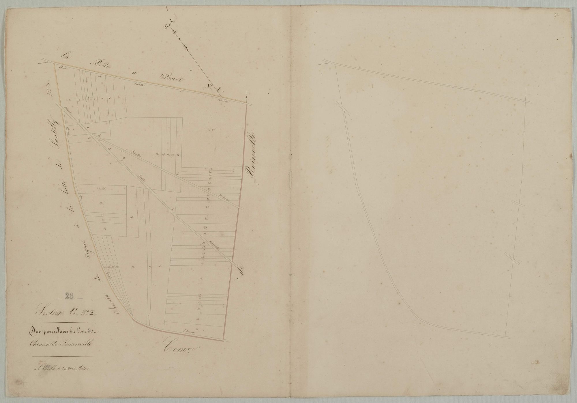 Section C, feuille 2, Sémonville.