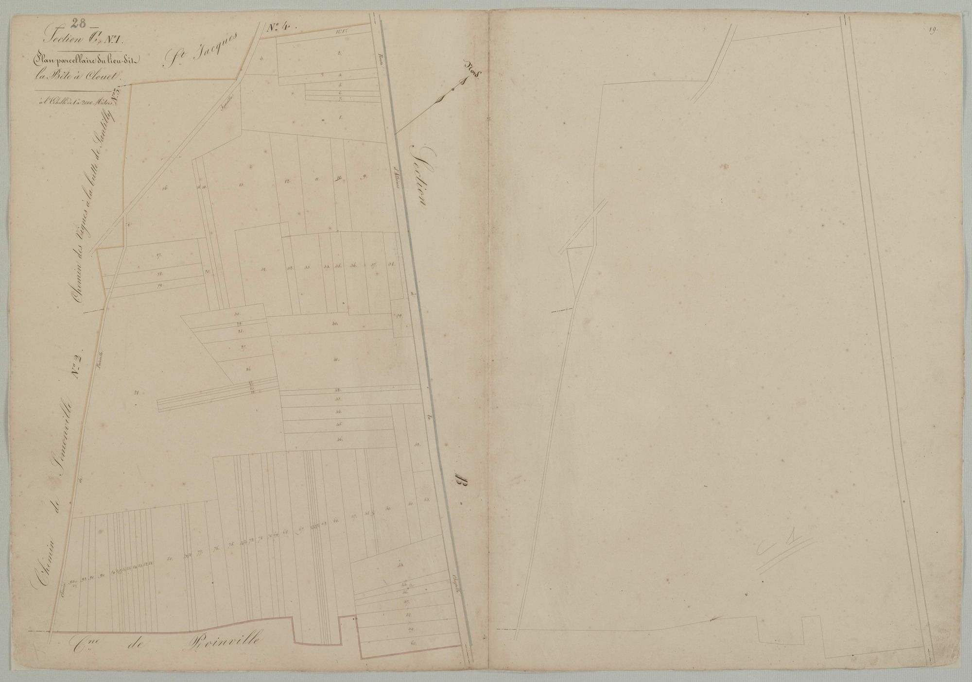 Section C, feuille 1, la Bête à Clouet.