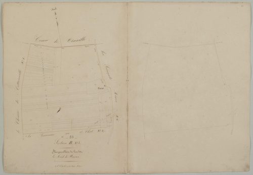 Section B, feuille 5, le Muid de Paras.