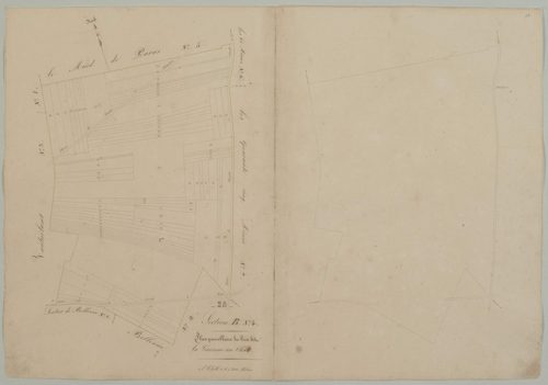 Section B, feuille 4, la Garenne au Chat.