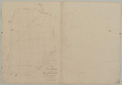 Section B, feuille 2, la Corne du Parc.