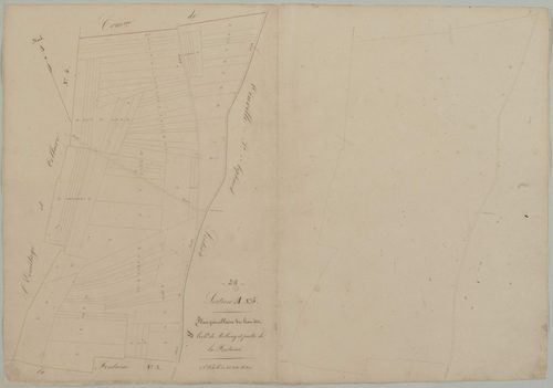 Section A, feuille 5, les Hauts de Melleray et partie de la Fontaine.