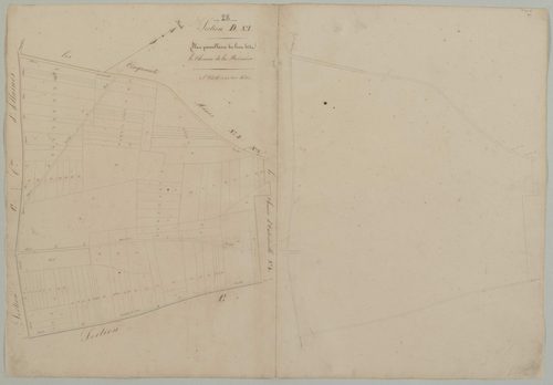 Section D, feuille 1, le Chemin de la Boissière.