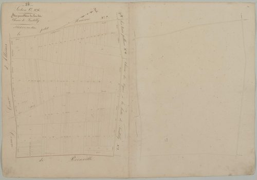 Section C, feuille 6, Chemin de Santilly.