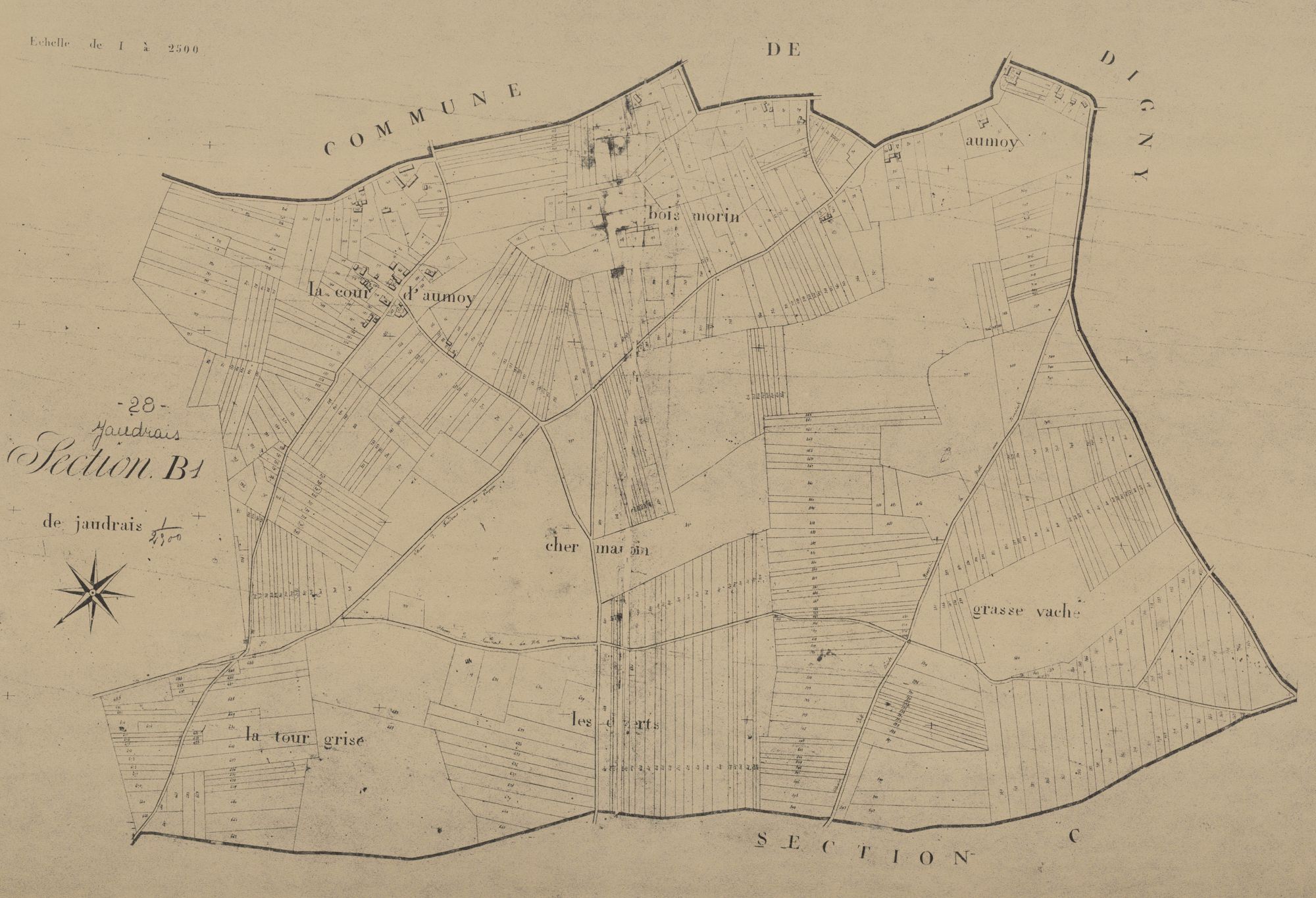 Section B, feuille 1.