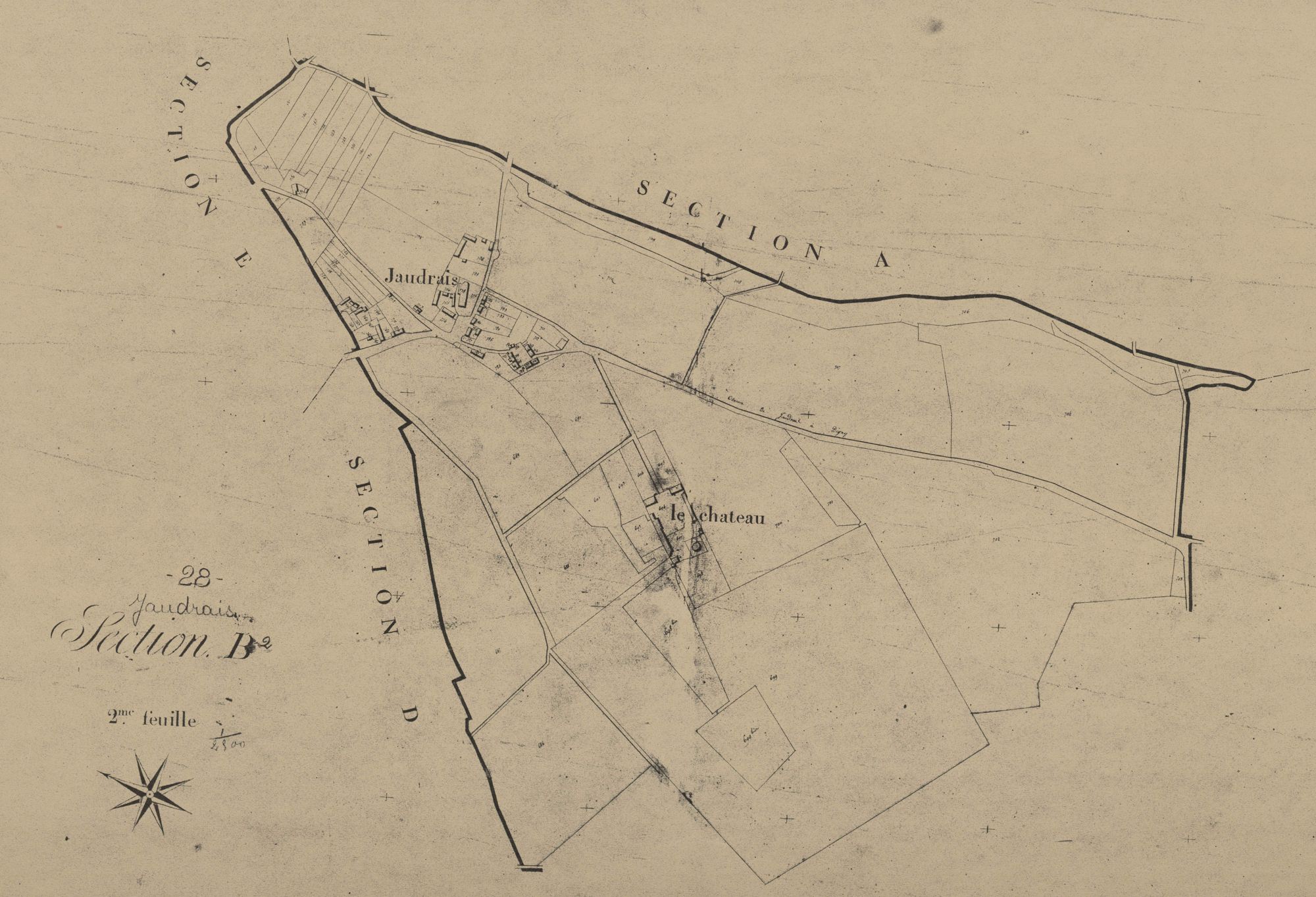 Section B, feuille 2.