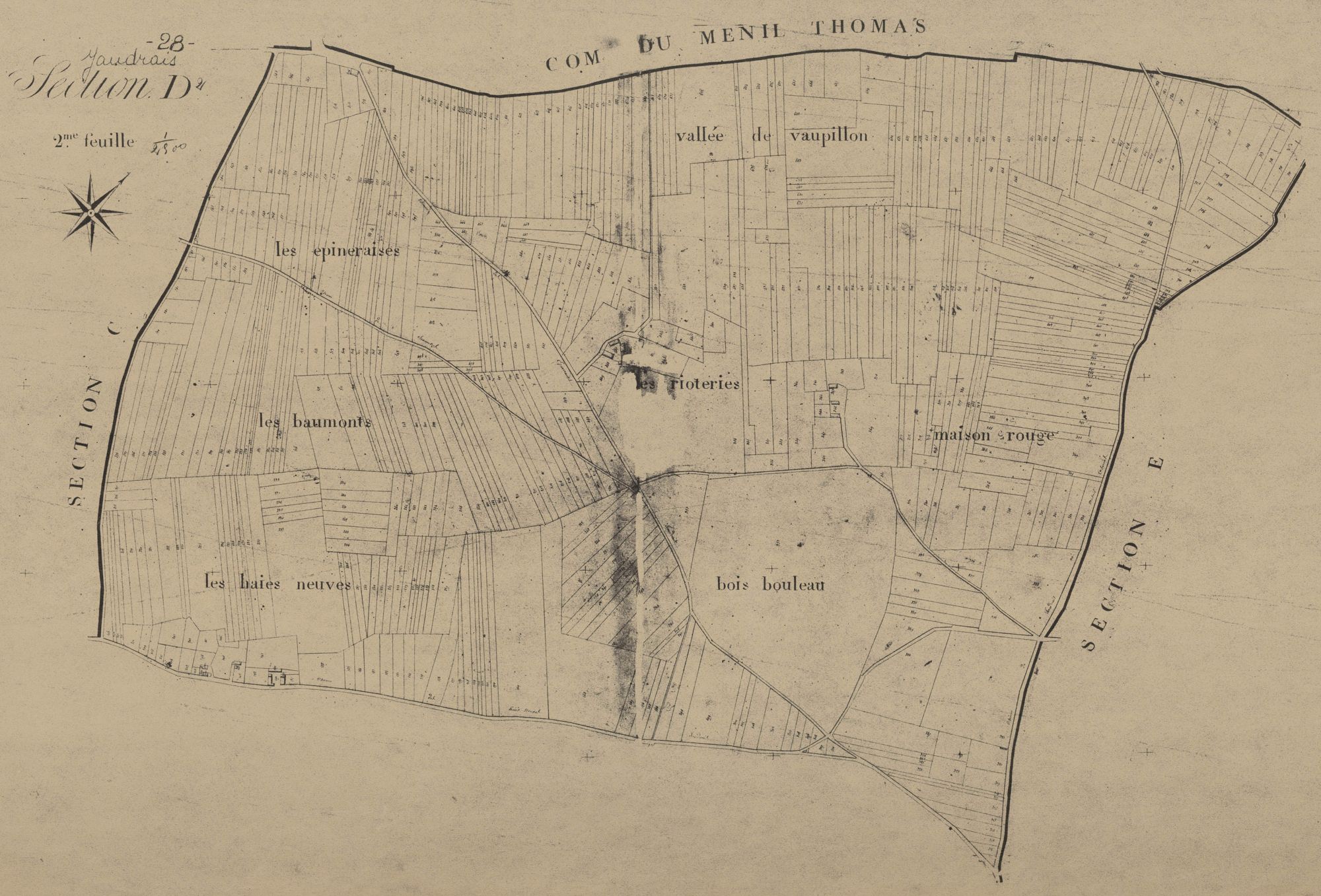 Section D, feuille 2.