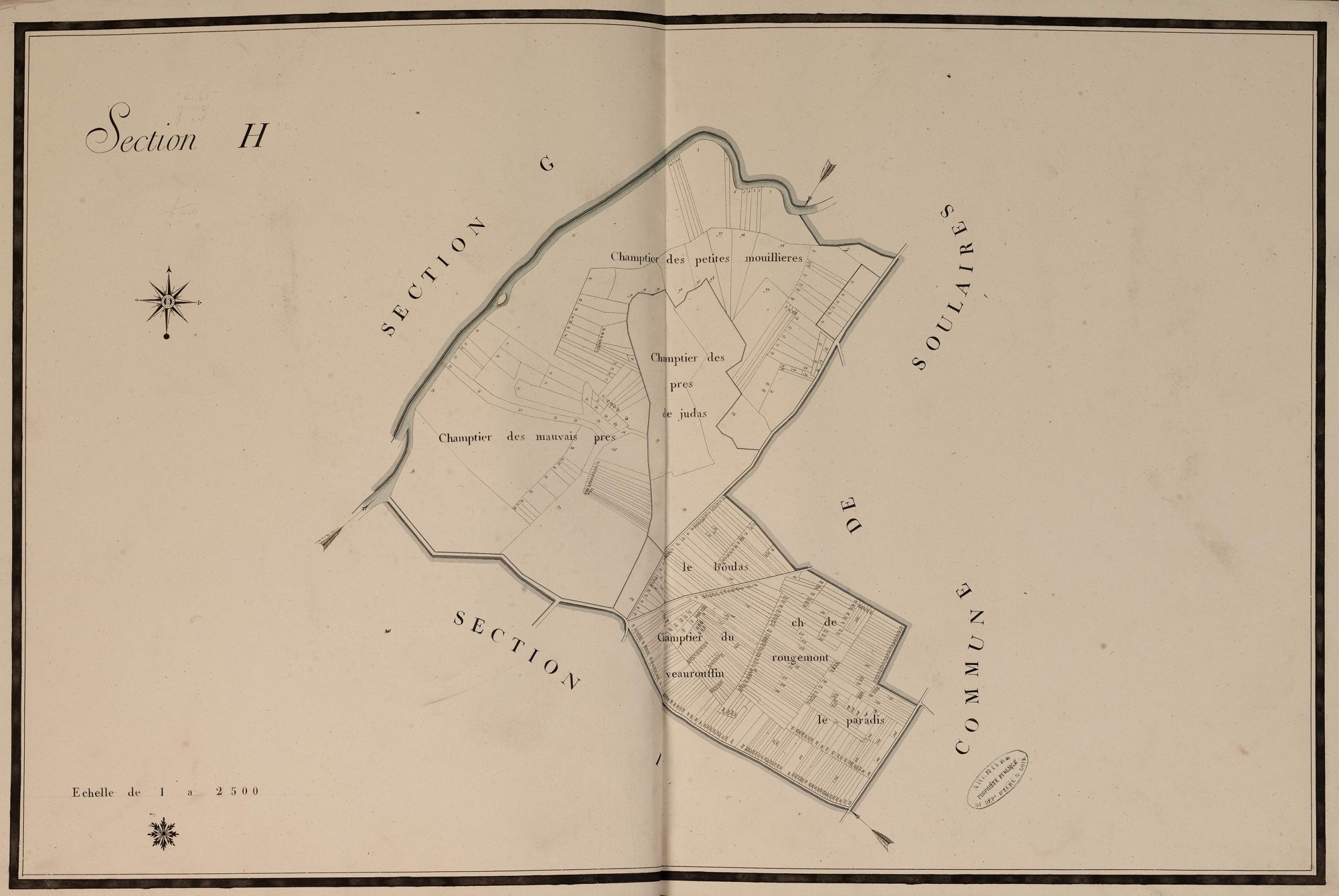 Section H, en une feuille.