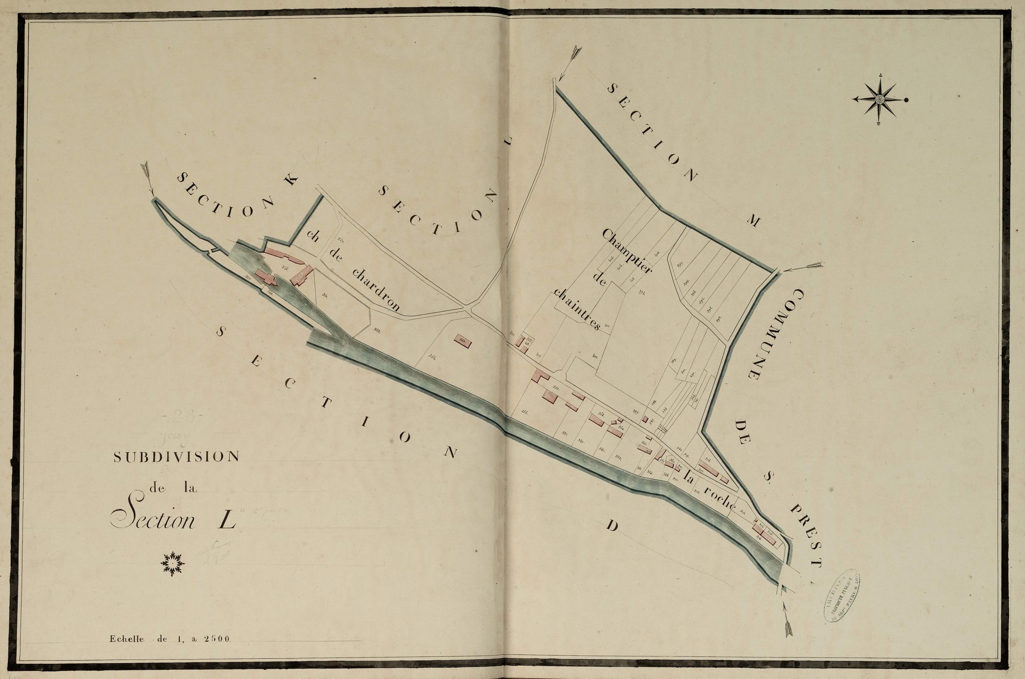 Subdivision de la section L.