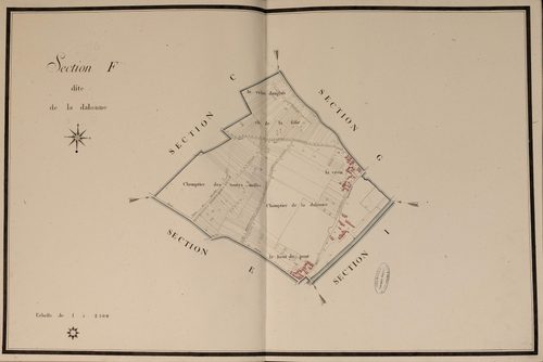 Section F, la Dalonne, en une feuille.