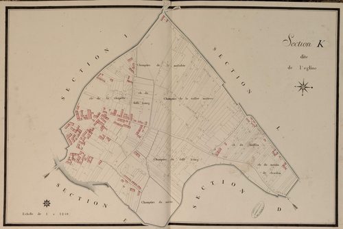 Section K, l'Eglise, en une feuille.