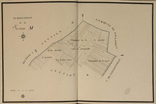 Subdivision de la section M.
