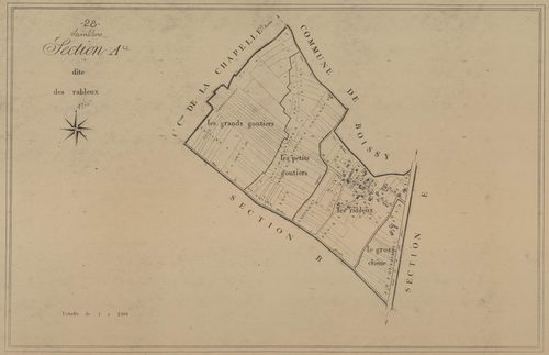 Section A, les Rableux, en une feuille.