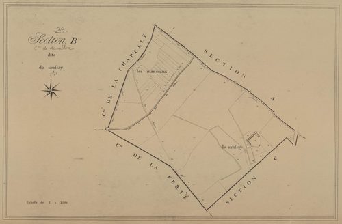 Section B, le Saussay, en une feuille.