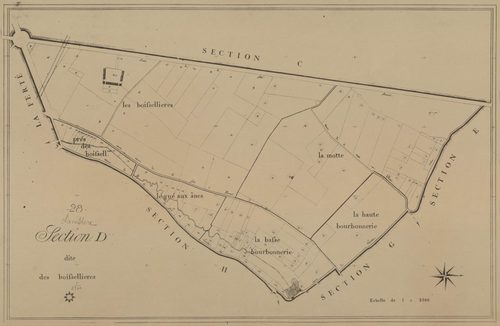 Section D, les Boisselières, en une feuille.