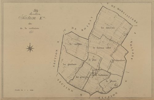 Section E, la Corbinière, en une feuille.