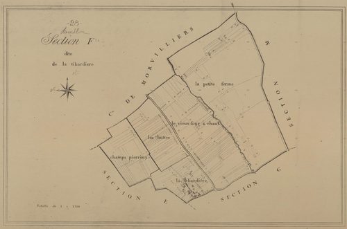 Section F, la Tibardière, en une feuille.