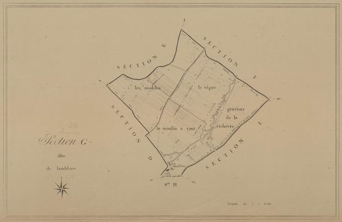 Section G, Lamblore, en une feuille.