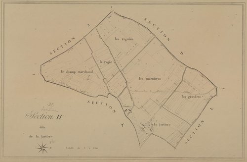 Section H, la Jartière, en une feuille.