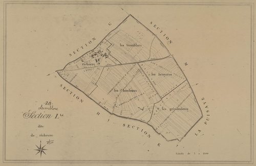 Section L, Richèvre, en une feuille.