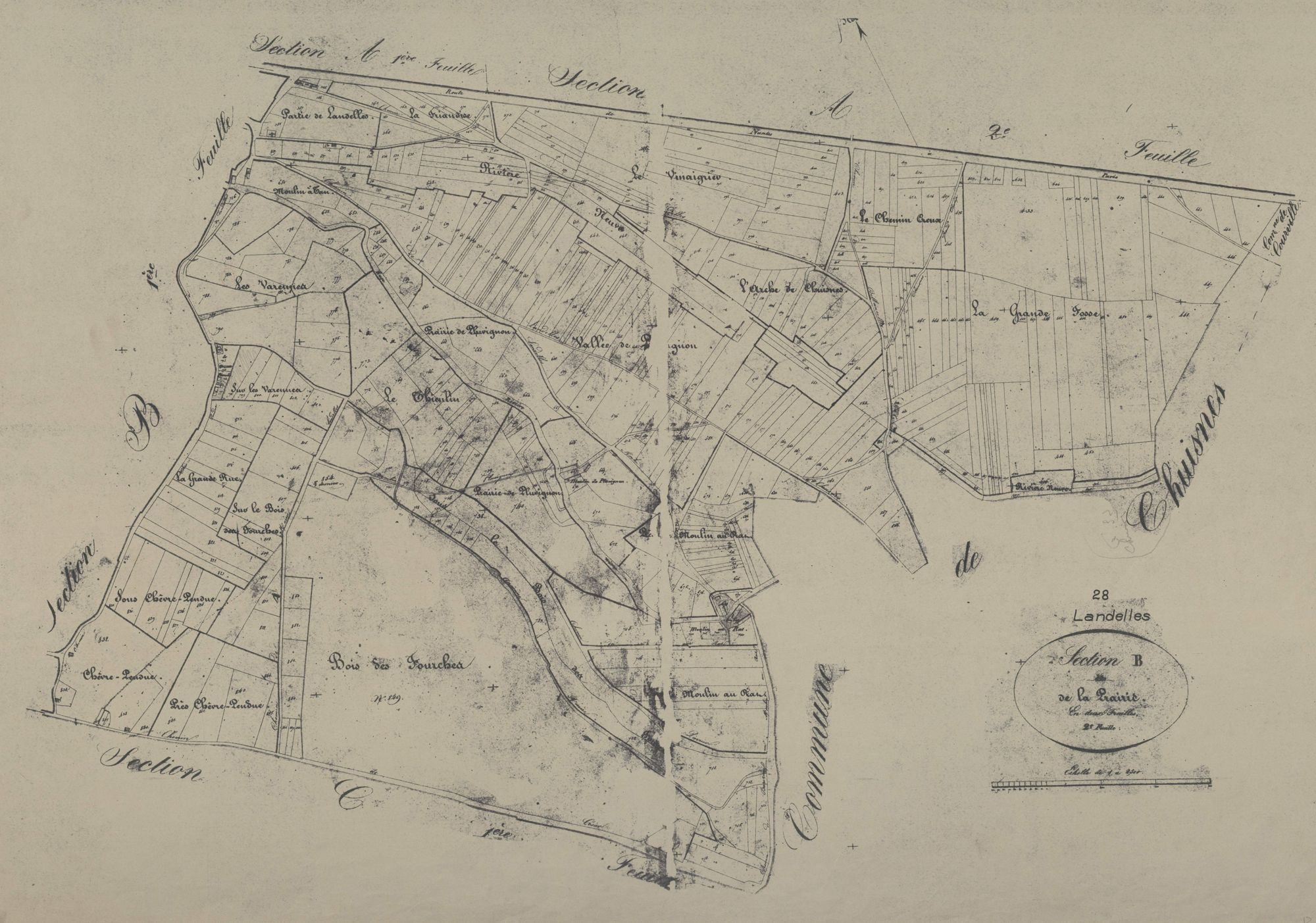 Section B, la Prairie, feuille 2.