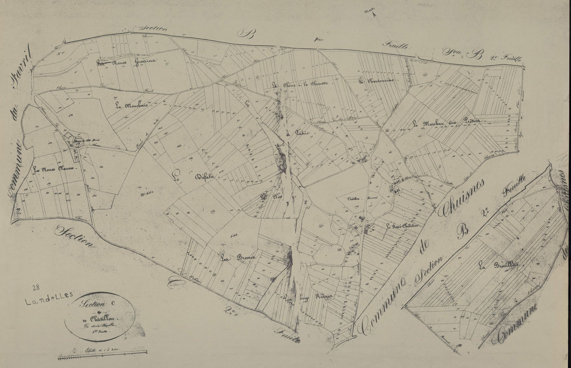 Section C, Châtillon, feuille 1.
