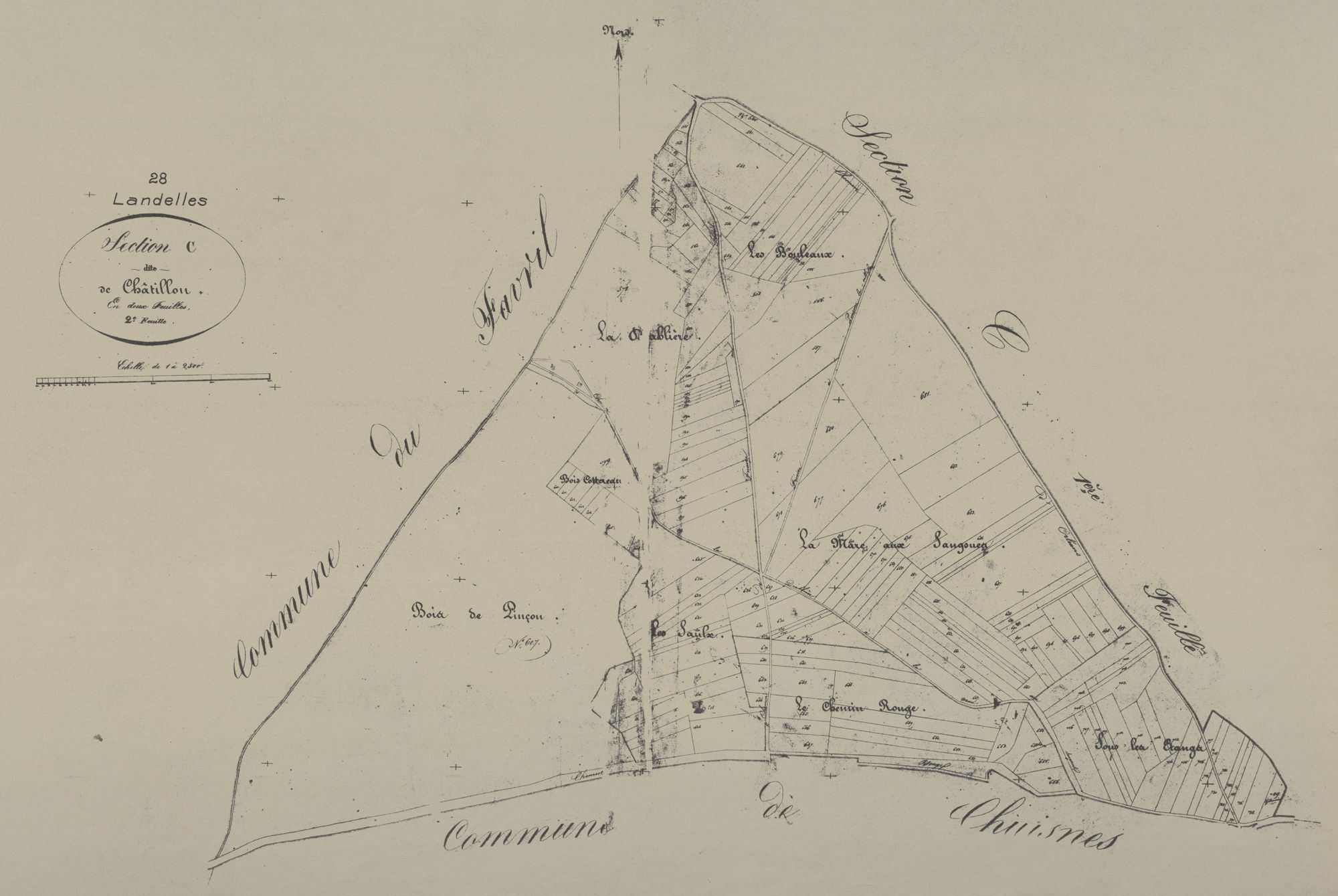 Section C, Châtillon, feuille 2.