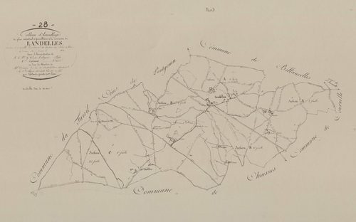 Tableau d'assemblage du plan parcellaire.