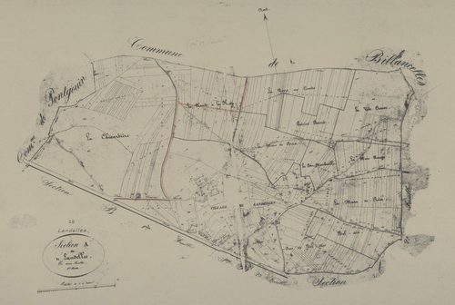 Section A, Landelles, feuille 1.
