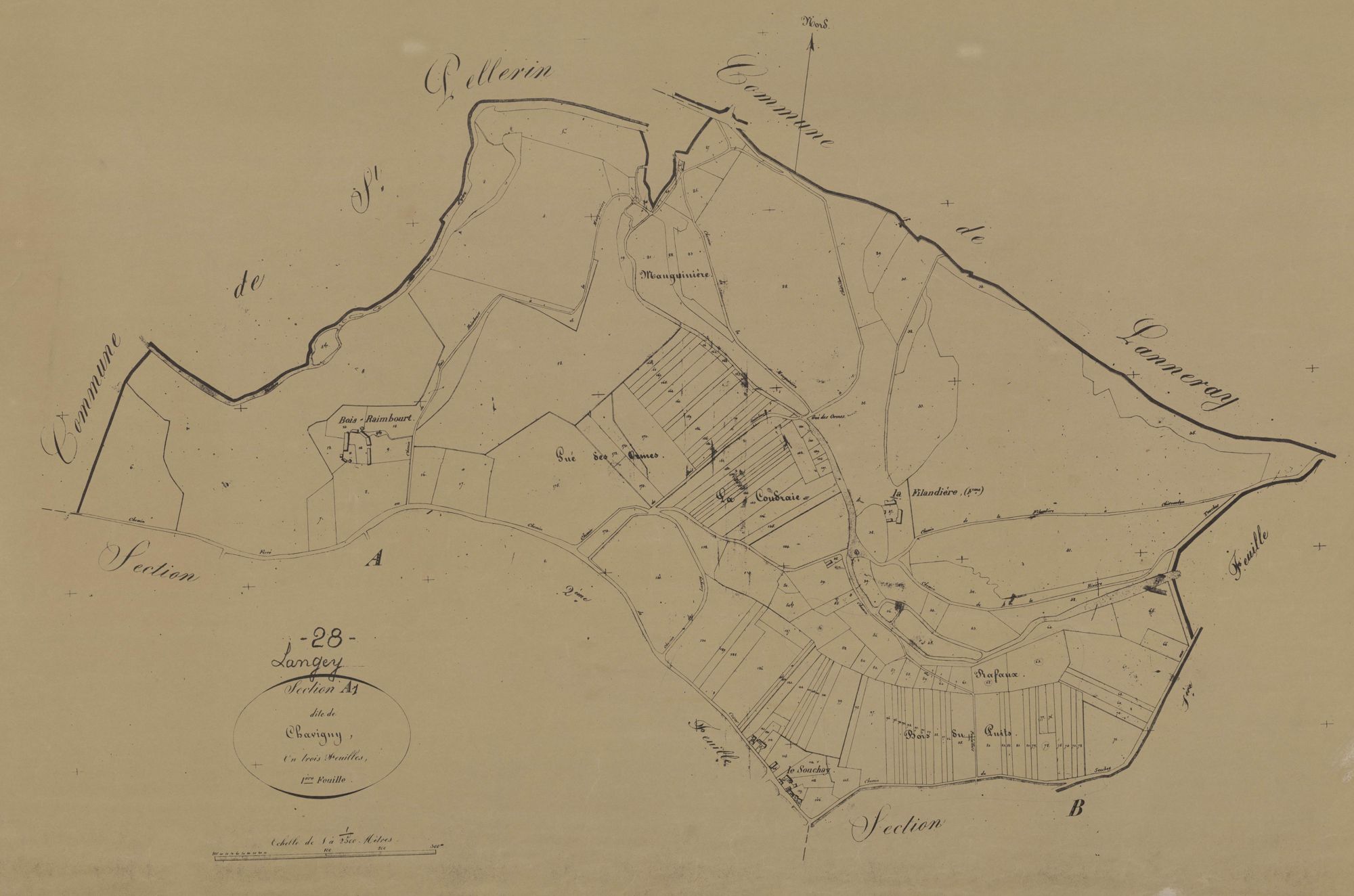 Section A, Chavigny, feuille 1.