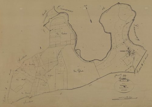 Section B, Villebalay, feuille 1.
