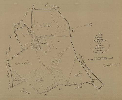 Section D, Houdelbran, feuille 1.