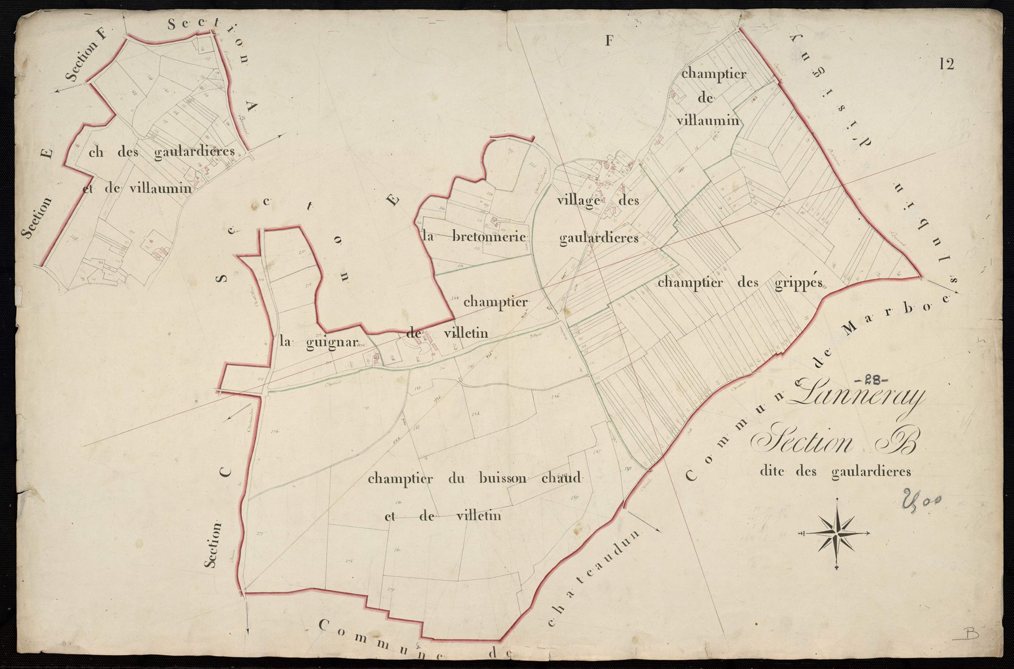 Section B, les Gaulardières.
