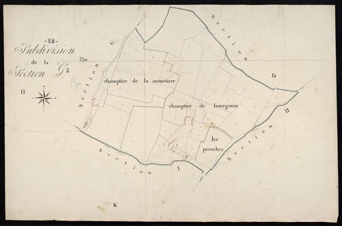 Subdivision de la section G.