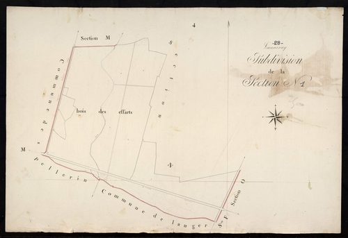 Subdivision de la section N.