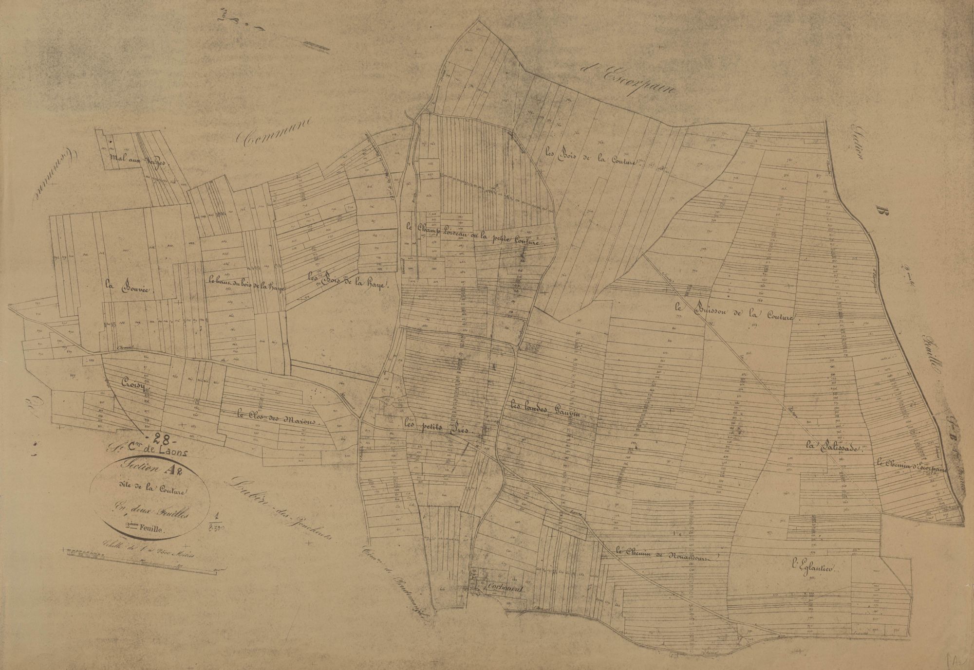 Section A, la Couture, feuille 2.