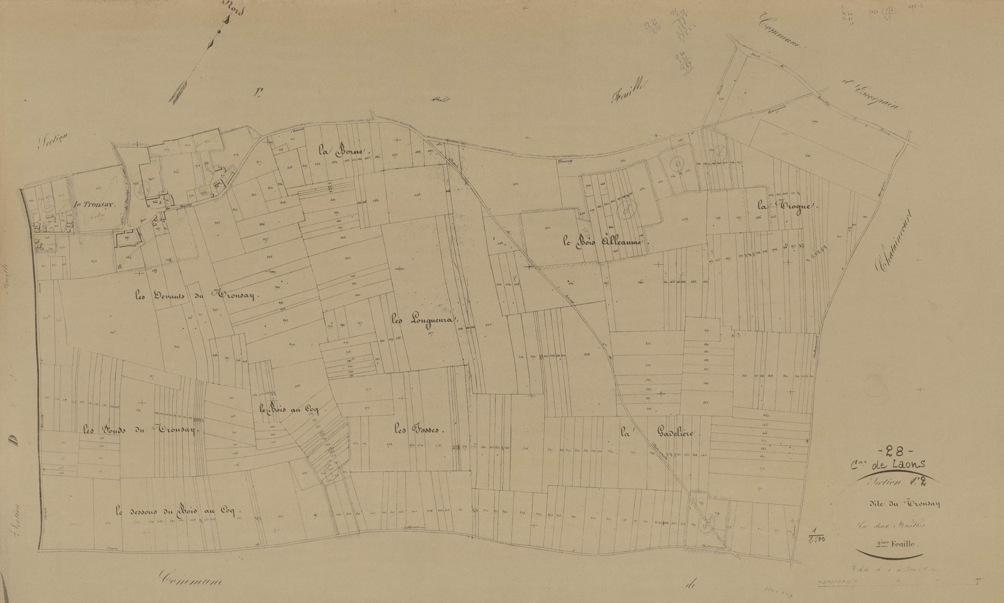 Section C, le Tronçay, feuille 2.