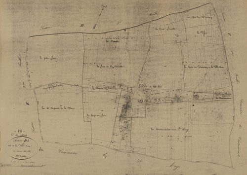 Section D, la Ville-Dieu, feuille 2.