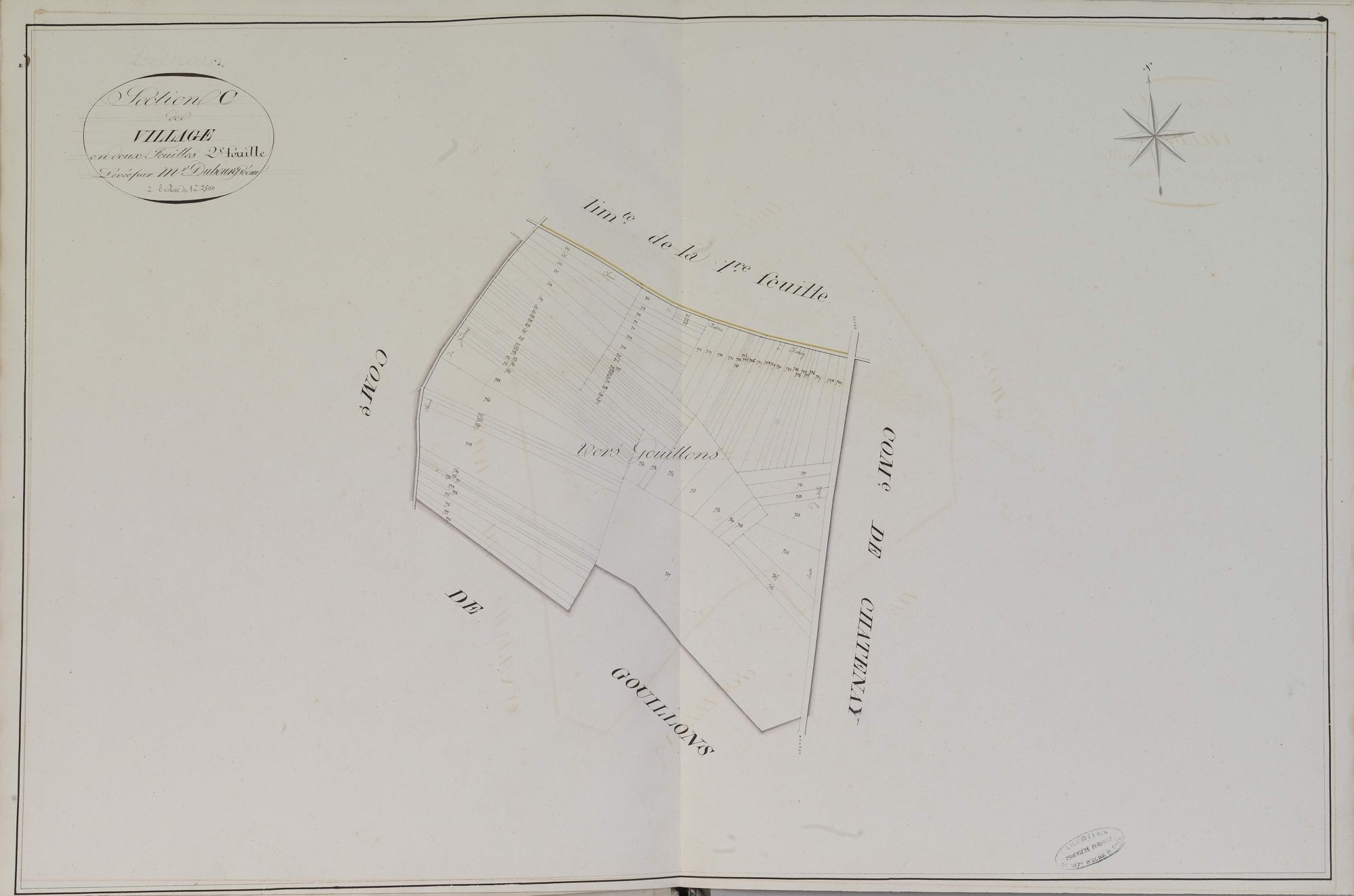 Section C, le Village, feuille 2.