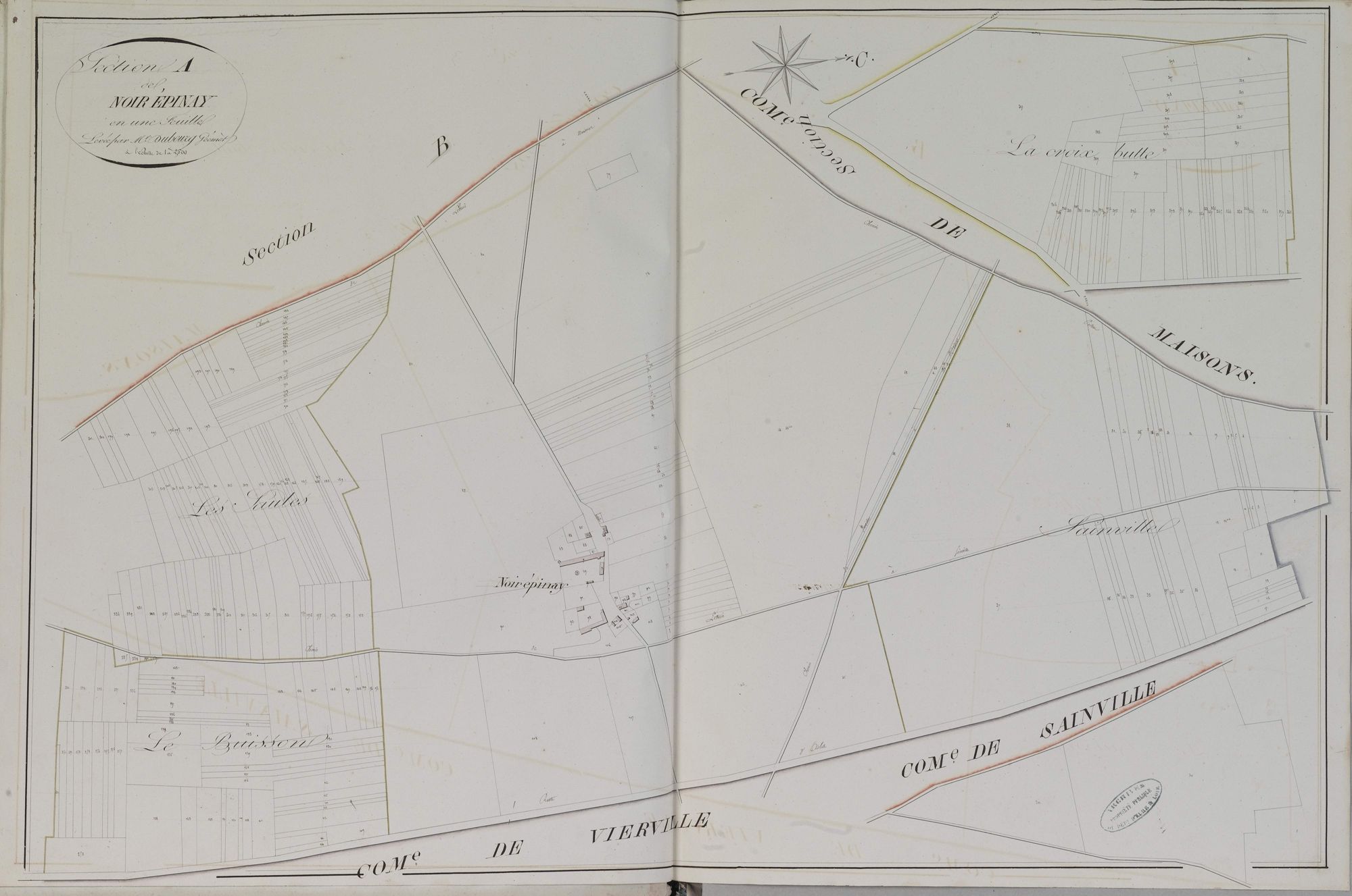 Section A, Noir Epinay, en une feuille.