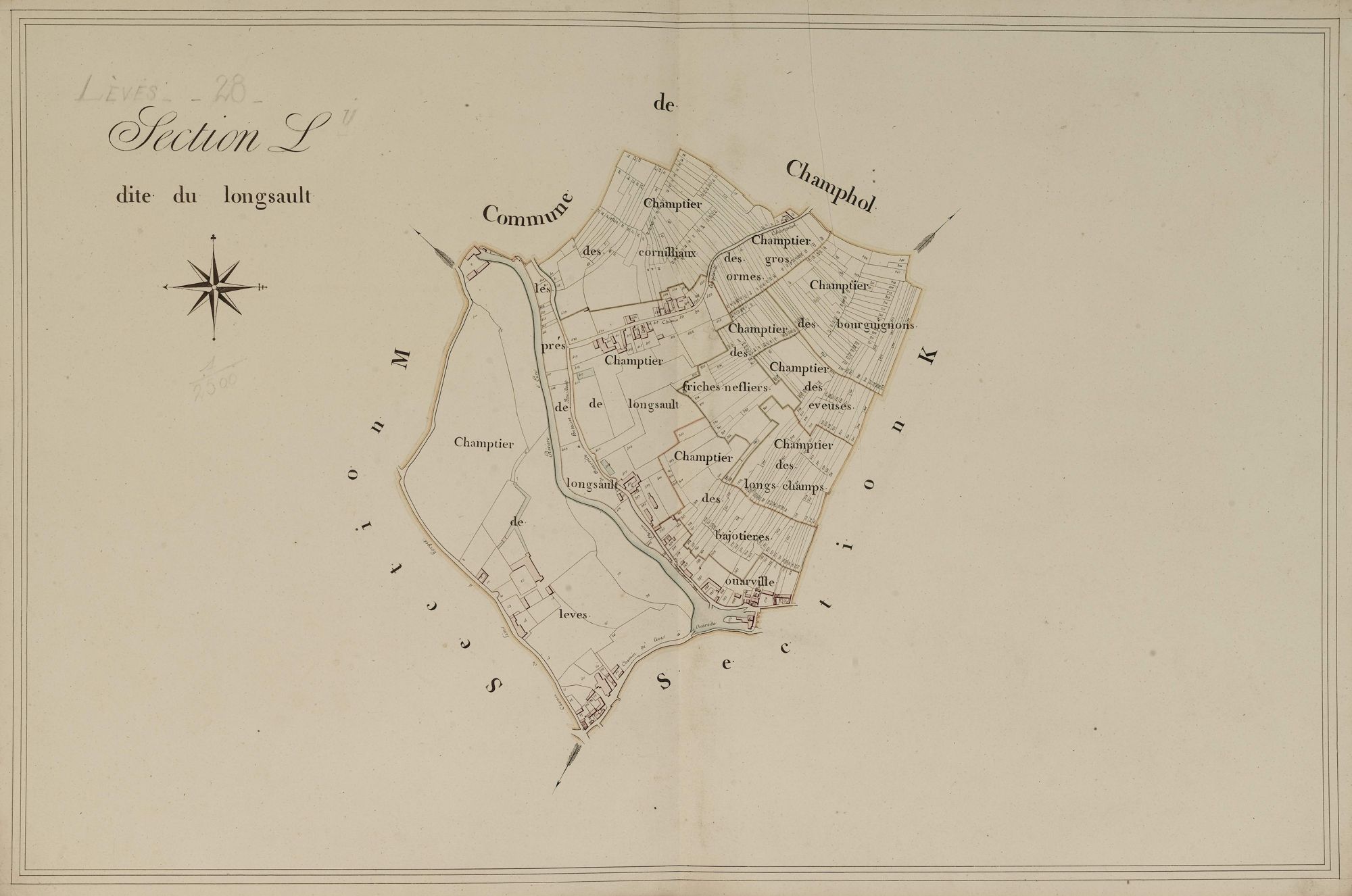 Section L, le Longsault, en une feuille.