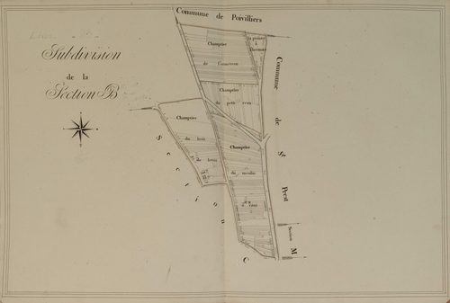 Subdivision de la section B, feuille 2.