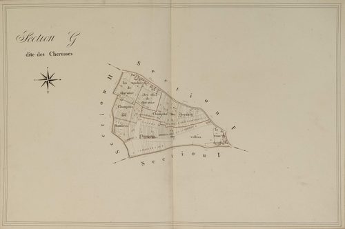 Section G, les Chérusses, en une feuille.